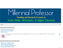 Tablet Screenshot of millennialprofessor.com
